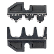 Knipex - Einsatz für Presswerkzeug Kabelschuhe/Verbinder, Aderendhülsen, Schirmanschluss Crimpeinsatz 97 49 18 f. Twin-Aderendhüls