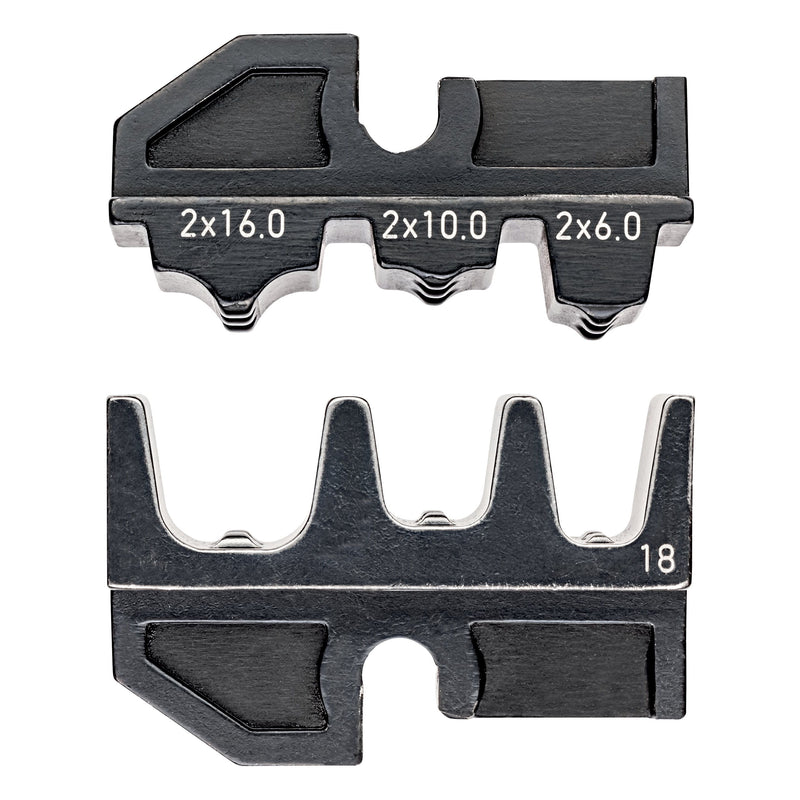 Knipex - Einsatz für Presswerkzeug Kabelschuhe/Verbinder, Aderendhülsen, Schirmanschluss Crimpeinsatz 97 49 18 f. Twin-Aderendhüls