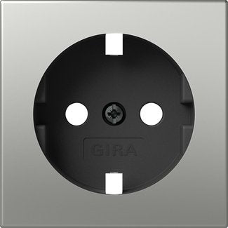 Gira - Zubehör/Ersatzteile für Installationsschalterprogramme Abd. SCHUKO-Steckd. 4920600 Edelstahl