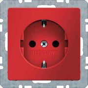 Berker - Steckdose SCHUKO-Steckdose rot, samt 41436012