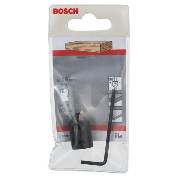 Bosch - Versenkbohrer Aufstecksenker für 2608585737 Holzspiralbohrer 3 x