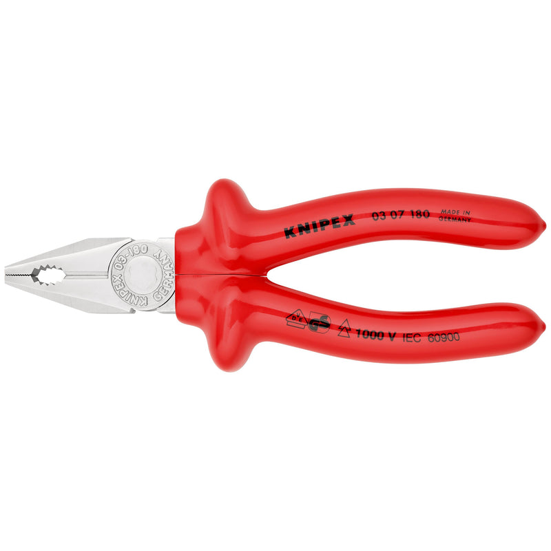 Knipex - Kombizange 03 07 180 verchromt, 180mm