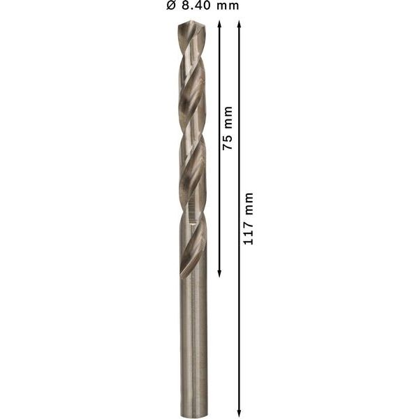 Bosch - Bohrer PRO Metal HSS-G 2608585511 Spiralbohrer 8,4 x