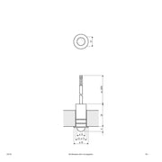 EVN Lichttechnik - Bodeneinbauleuchte LED EB-Lichtpunkt LD5 102 0,3W LED warmwhite