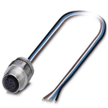 Phoenix Contact - Rundsteckverbinder, feldkonfektionierbar (Industriesteckverbinder) Wanddurchführung SACC-EC-M12 #1693791 Sensor-/Aktor