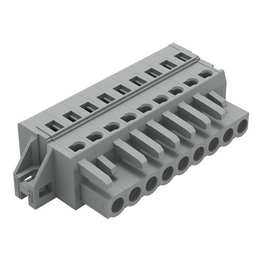 WAGO - Kabelsteckverbinder für Leiterplattensteckverbinder 1-Leiter-Federleiste 231-109/031-000 CAGECLAMP,2,5 mm²,gr − 25 Stück