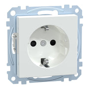 Merten - Steckdose SCHUKO-Steckdose aws/gl MEG2300-0325 mit Steckklemme
