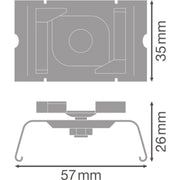Ledvance - Mechanisches Zubehör/Ersatzteile für Leuchten Montageclip TRUSYSFL.GRIDCE.CLIP Rasterdecke