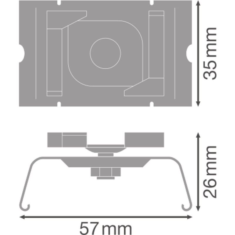 Ledvance - Mechanisches Zubehör/Ersatzteile für Leuchten Montageclip TRUSYSFL.GRIDCE.CLIP Rasterdecke