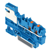 WAGO - Neutralleitertrenn-Reihenklemme 2-Leiter-N-Trennklemme 2202-7214 2,5,PushinCAGECL.,bl − 50 Stück