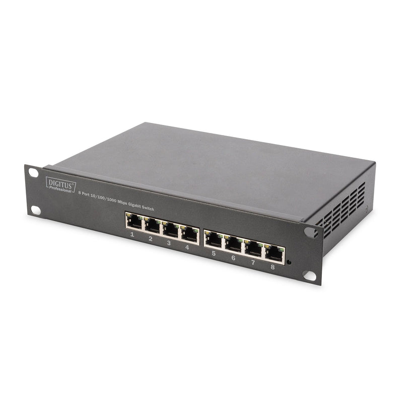 DIGITUS - Netzwerk Switch Gigabit Switch DN-80114 8-Port