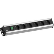 Bachmann - Mehrfachsteckdose Handwerkerleiste 6fach 300.003 mit Schalter,2m Zul