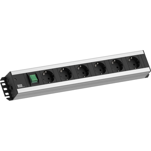 Bachmann - Mehrfachsteckdose Handwerkerleiste 6fach 300.003 mit Schalter,2m Zul