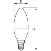 Philips Lighting - LED-Lampe/Multi-LED LED-Kerzenlampe E14 CorePro can#31240100 matt
