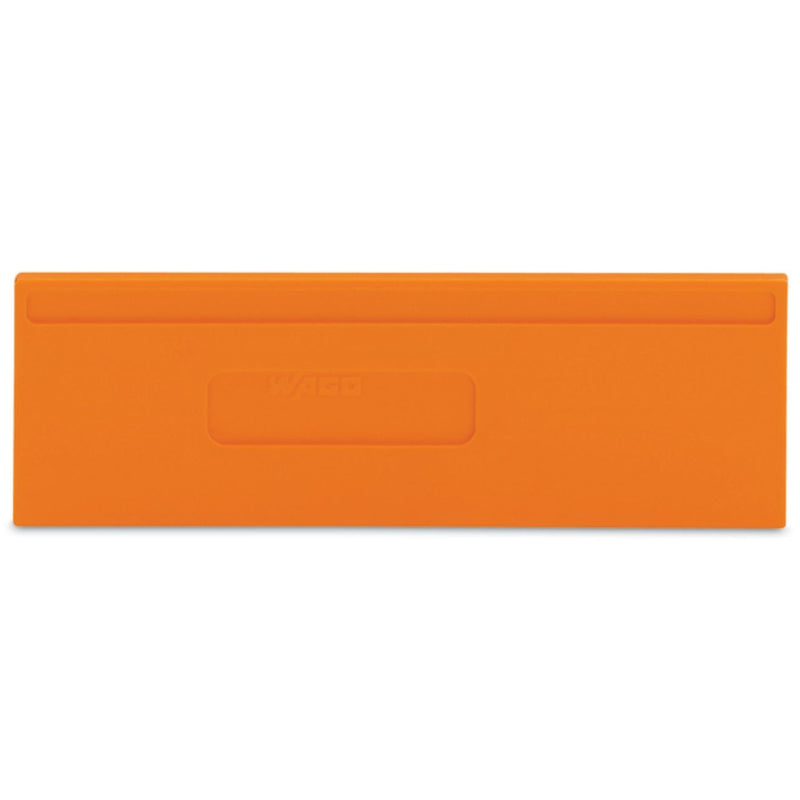 WAGO - Abschluss- und Zwischenplatte für Reihenklemme Trennwand 2mm 279-347 überstehend,orange − 25 Stück