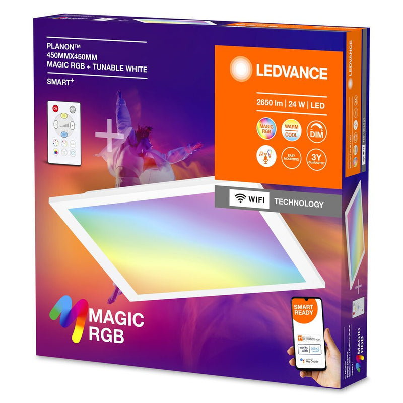 Ledvance - Decken-/Wandleuchte LED-Panel, WiFi Smart #4099854090394 RGBTW, weiß