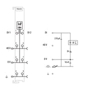 WAGO - Feldbus, Dez. Peripherie - Digitales Ein-/Ausgangs-Modul 2-Kanal-Digitaleingang 753-412 DC 48 V,3 ms