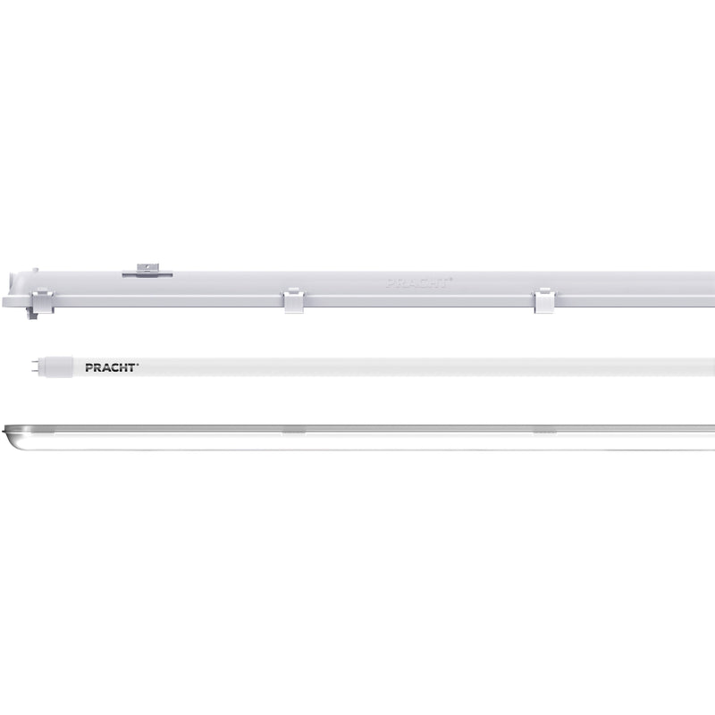 Pracht - Decken-/Wandleuchte LED-Feuchtraumleuchten-Set LUNARETROSET#5212205 1,5m, inkl Tube