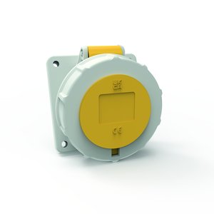 Bals Elektrotech - CEE-Anbausteckdose (IEC 60309) Anbausteckdose Neigung 128151 16A 5p 110V 4h IP67 − 10 Stück