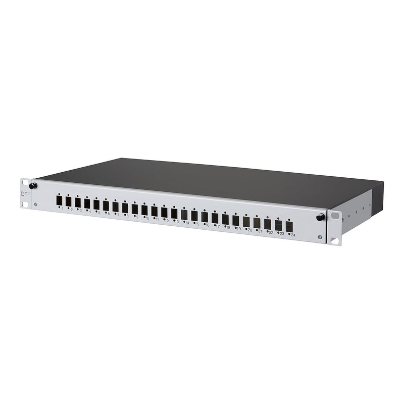 Metz Connect - Frontpanel/Patchpanel leer (Schaltschrank) Spleissbox ausziehbar OpDATslide für24LC-D unbestückt
