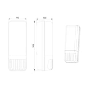 BEG Brück Electronic - Decken-/Wandleuchte Automatikleuchte AL1-130 ws