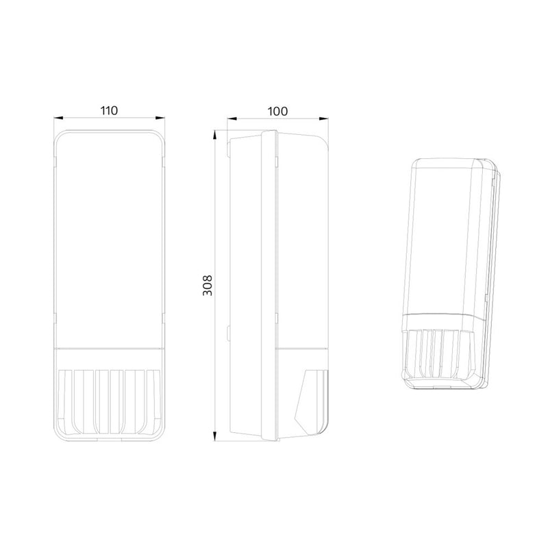 BEG Brück Electronic - Decken-/Wandleuchte Automatikleuchte AL1-130 ws