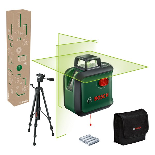 Bosch - Messlaser Kreuzlininen-Laser 0603663BZ1 Stativ TT 150