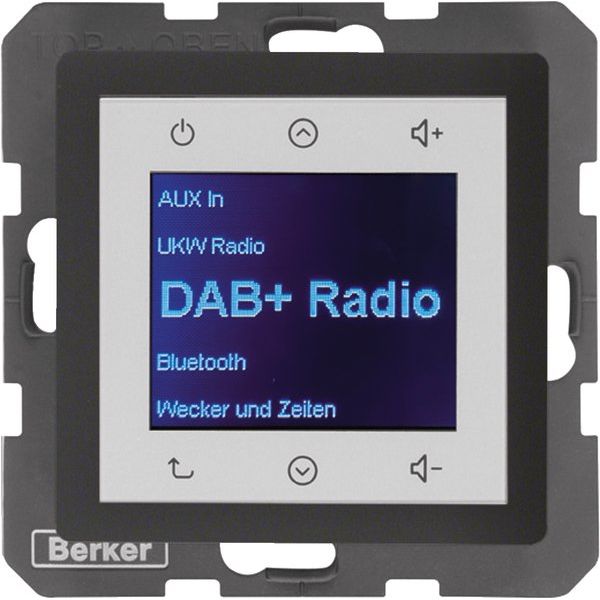 Berker - Elektronik-Gerät für Installationsschalterprogramme Radio DAB+, Bt., Q.x anth. 30846086