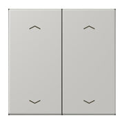 Jung - Abdeckung/Bedienelement für Installationsschalterprogramme Wippe mit Pfeilsymbolen LC 102 P 205 gris clair 31