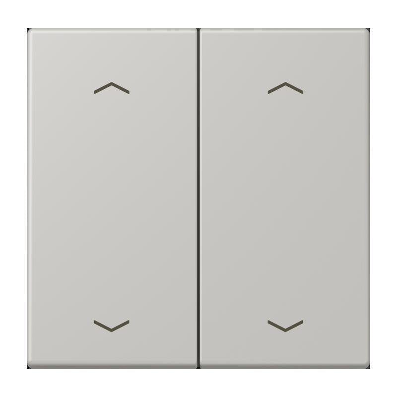 Jung - Abdeckung/Bedienelement für Installationsschalterprogramme Wippe mit Pfeilsymbolen LC 102 P 205 gris clair 31