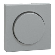 Merten - Abdeckung/Bedienelement für Installationsschalterprogramme Zentralplatte alu MEG5250-0460 mit Drehkknopf