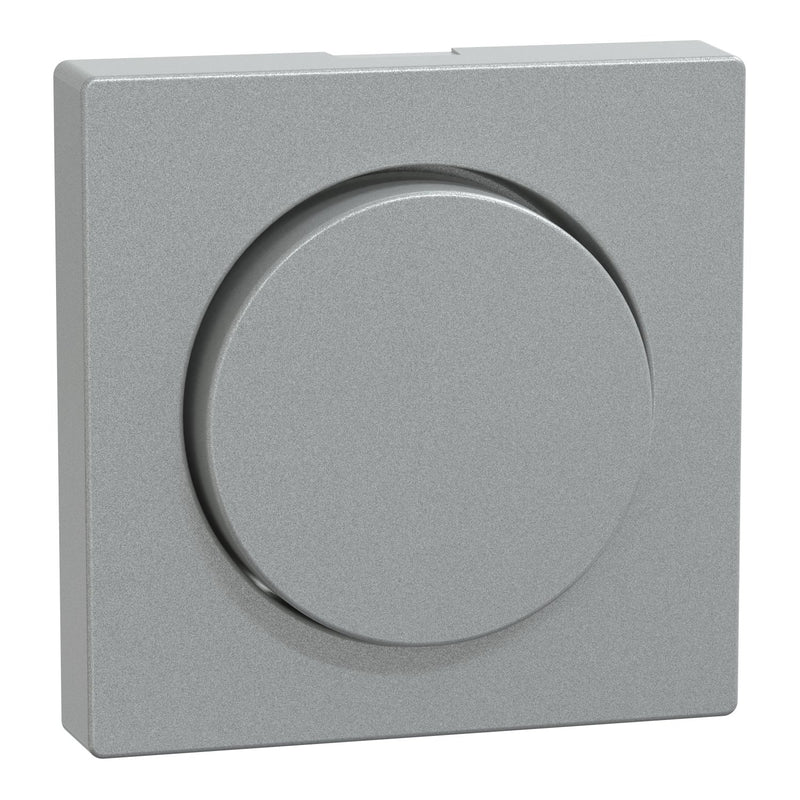 Merten - Abdeckung/Bedienelement für Installationsschalterprogramme Zentralplatte alu MEG5250-0460 mit Drehkknopf