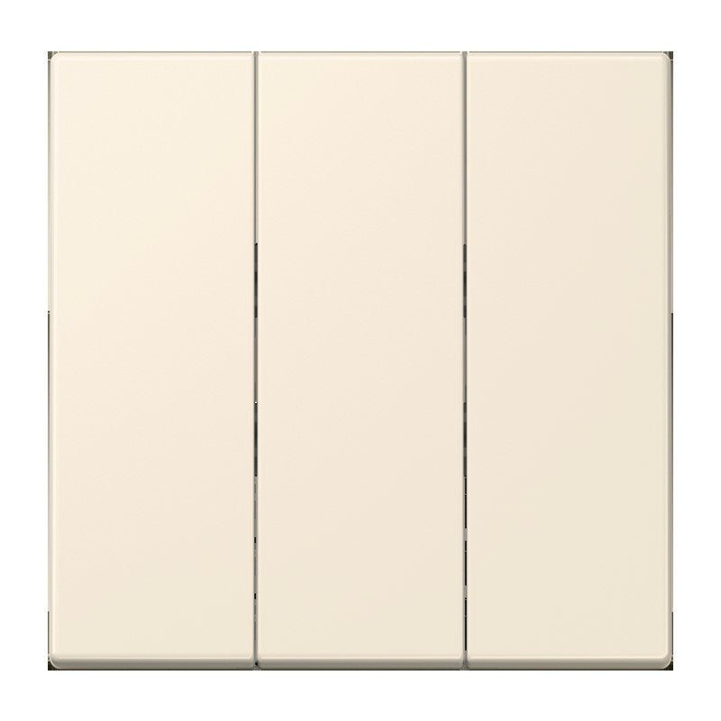 Jung - Abdeckung/Bedienelement für Installationsschalterprogramme Wippe 3fach LC 993 BF 245 blanc ivoire (4320B)