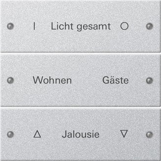 Gira - Bussystem-Tastwippe Wippenset 3-fach 220326 beschr. Sys 55 F Alu