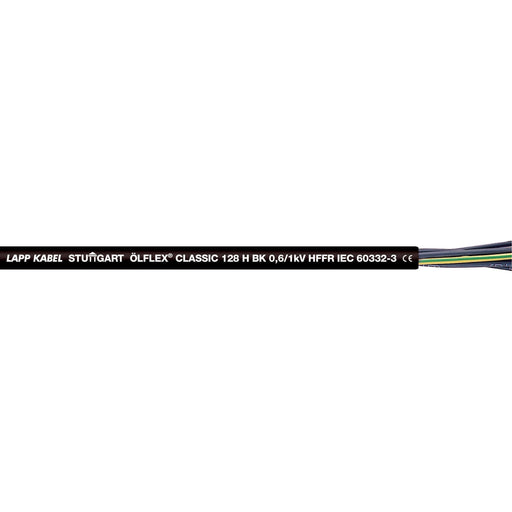 Lapp Kabel&Leitung - Energiekabel >= 1 kV, für ortsveränderlichen Einsatz ÖLFLEX CLASSIC 128 H BK 1123520 0,6/1 KV 2X1