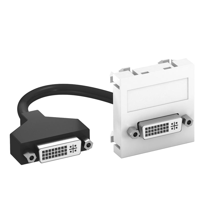 OBO Bettermann - Einsatz/Abdeckung für Kommunikationstechnik Multimediaträger DVI MTG-DVI F RW1 45x45mm rws