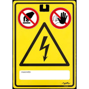 DEHN - Warn-/Hinweisschild WuH-Schild WHS AS BSZFUV Spannung-Berühren