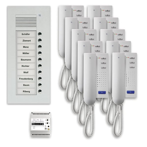 TCS Tür Control - Türsprech-Set Audio Außenstation Pack 10 PPU10-EN/02 PUK 10 Tasten UP