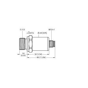 Turck - Druck-/Absolutdruckmessumformer Drucktransmitter PT6R-2030-I2-H1143 mit Stromausgang