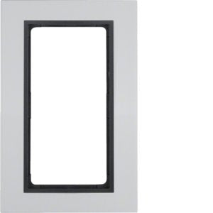 Berker - Abdeckrahmen Rahmen alu/anth 13096904 m.großem Ausschnitt