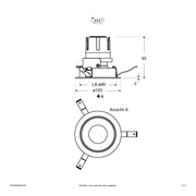 EVN Lichttechnik - Downlight/Strahler/Flutlicht LED-Einbauleuchte modular F02R09SM0640L55P Konfigurationstype