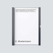 Siedle&Söhne - Zubehör/Ersatzteile für Türkommunikation Namensschild kpl. 210007068-00 Anthrazitgrau