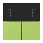 Jung - Abdeckung/Bedienelement für Installationsschalterprogramme Tastensatz 3fach LC 4093 TSA 221 vert clair