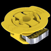 Unex - Gleitmutter mit Feder 60710-A4 gelb M8 V4A − 50 Stück