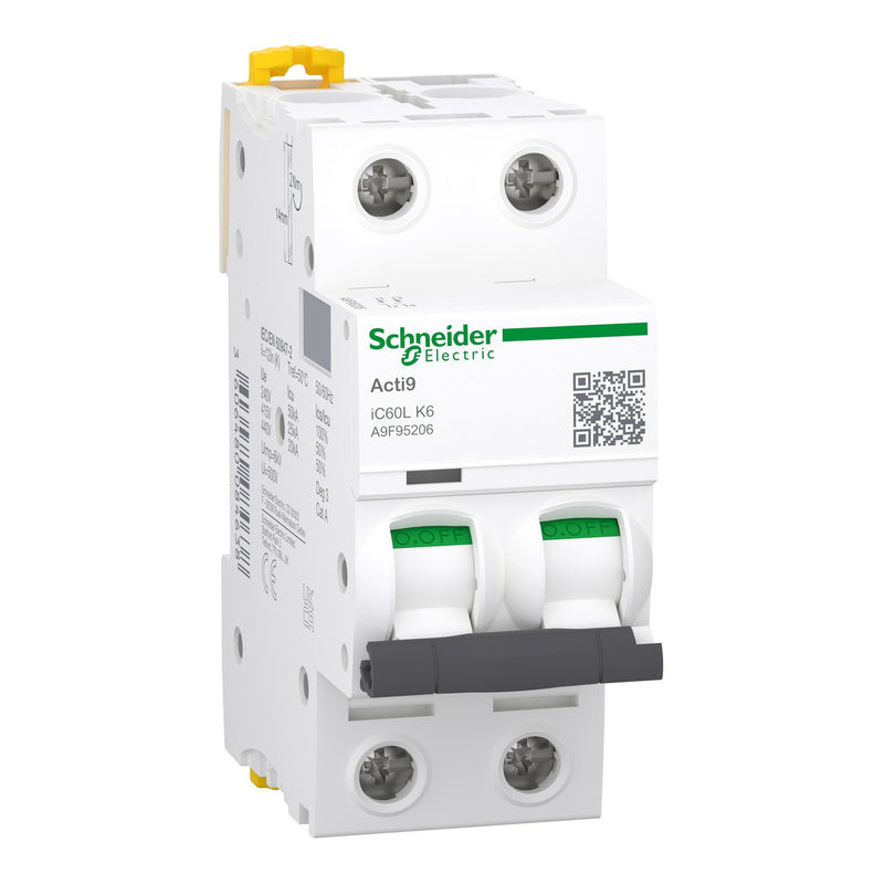 Schneider Electric - Leitungsschutzschalter LS-Schalter A9F95206 2P 6A K IC60L
