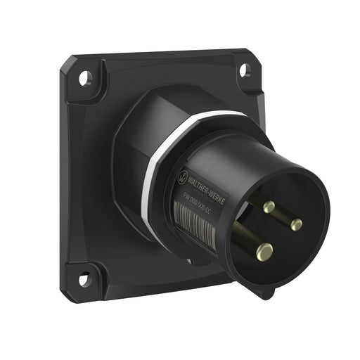 Walther Werke - CEE-Gerätestecker (IEC 60309) CEE NEO Anbaugerätestecker FW713305SK schräg 16A 3P 5h