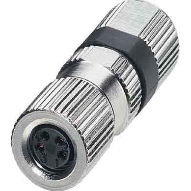Phoenix Contact - Rundsteckverbinder, feldkonfektionierbar (Industriesteckverbinder) Sensor-Aktor-Stecker SACC-M 8FS-4PCON 4p.,M8-Buchse ger