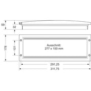 WAGO - Zubehör/Ersatzteile für Bussystem RTR4050S-Trägerrahmen 4 HE 2852-7516 50TE