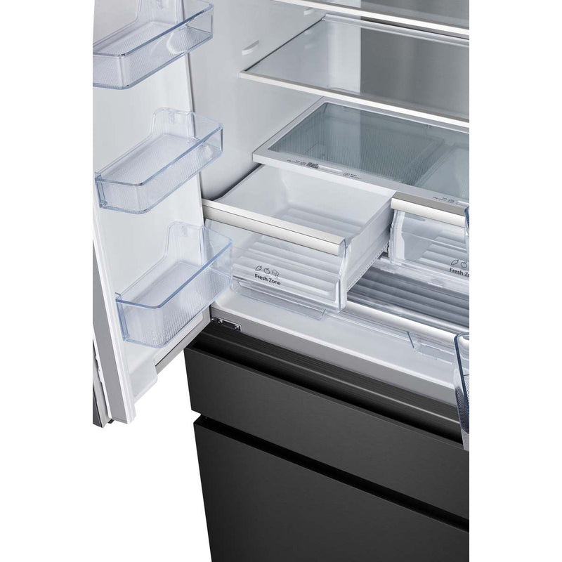 Hisense - Kühl-/Gefrierkombination Kühl/Gefrierkombi SbS RF 540 N4SBF2 Black Steel-Look