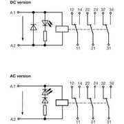 Weidmüller - Schaltrelais Relaiskoppler RCMKIT 24VDC3COLEDGN 24V/31,3mA DC − 10 Stück